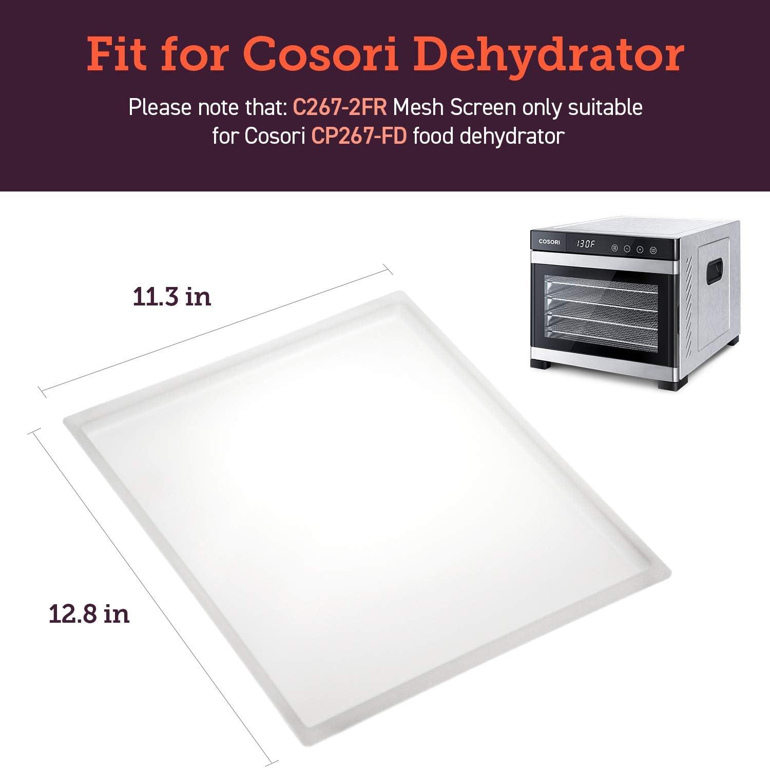 imageCOSORI Food Dehydrator Accessories Fruit Leather Roll Sheets for 6 Trays CP267FD and Other Models BPAFree C2672FR 2 Pack