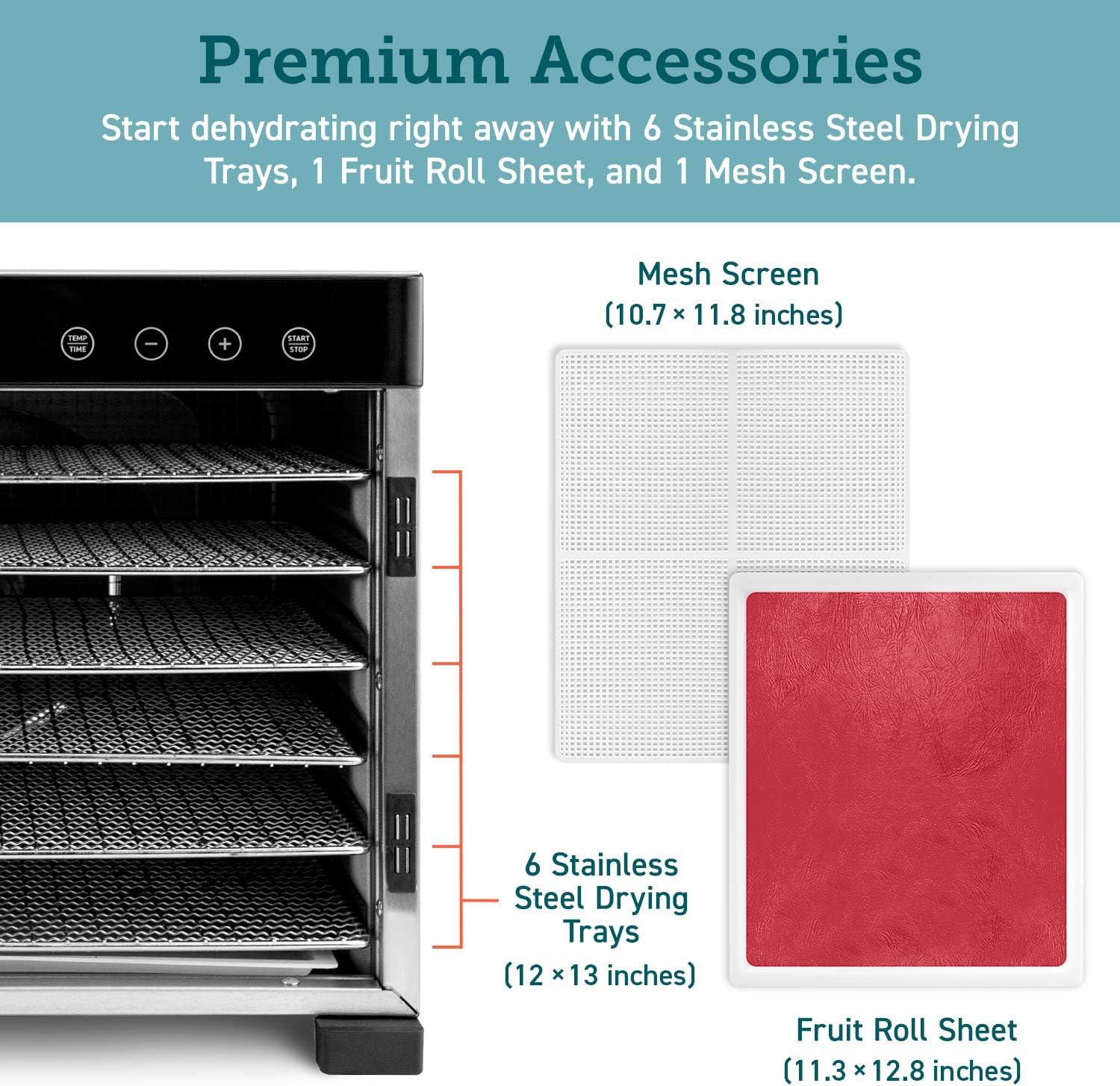 imageCOSORI Food Dehydrator Accessories Fruit Leather Roll Sheets for 6 Trays CP267FD and Other Models BPAFree C2672FR 2 Pack