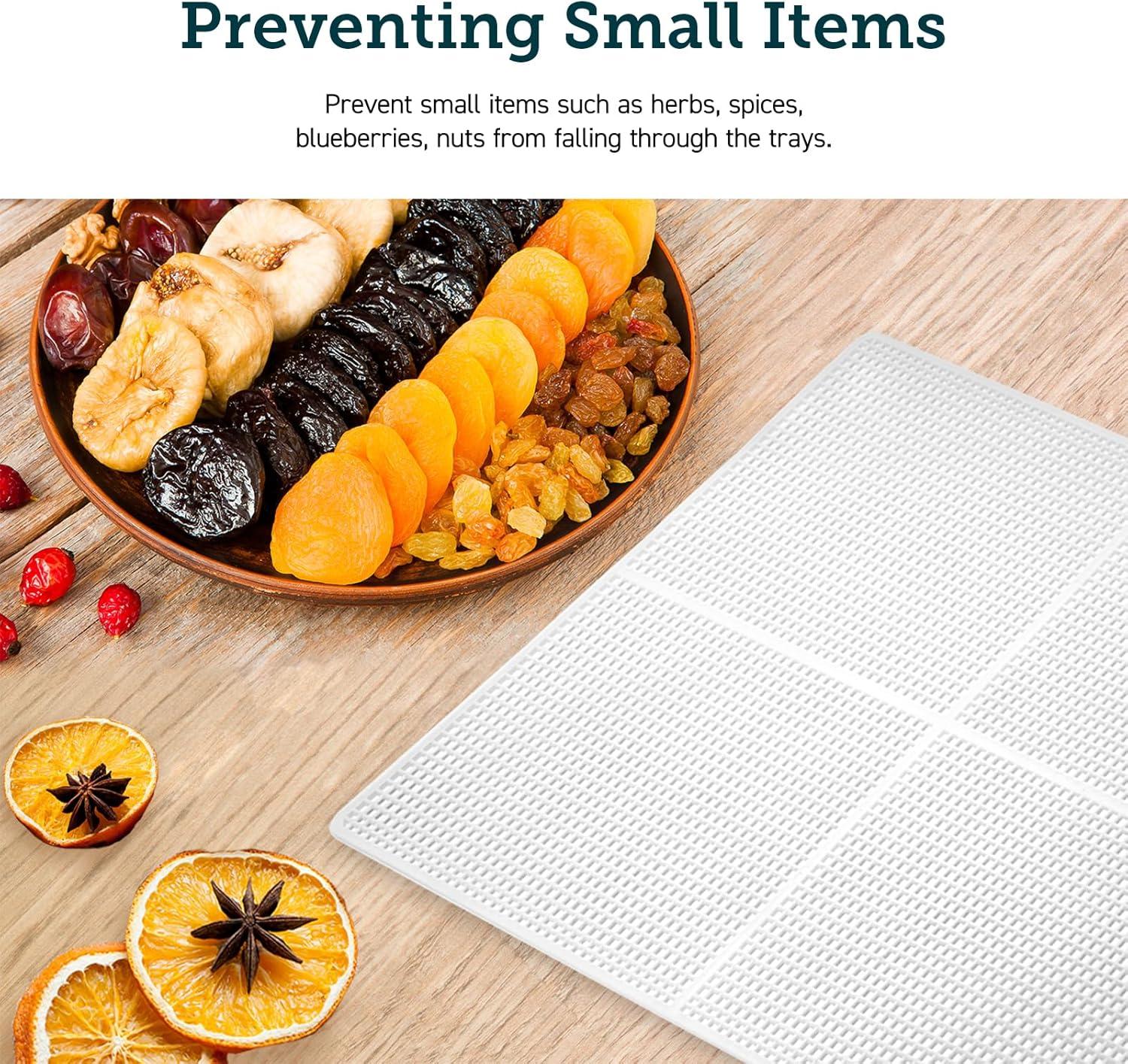 imageCOSORI Food Dehydrator Accessories Plastic Mesh Screens for 10 Tray CFDP101SUS and Other Models BPAFree CFDMS102WUS 2 PackAccessories