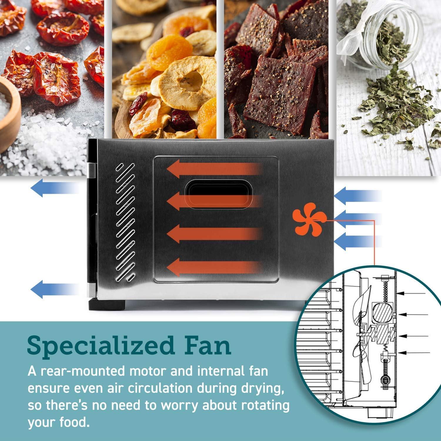 imageCOSORI Food Dehydrator Accessories for 6 Tray CP267FD Only BPAFree C2672ST Stainless Steel Sheets 2 PackSilver