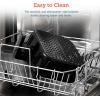 imageCOSORI 12in1 Air Fryer 58QT Toast Bake Nutrition Facts for 100 InApp Recipes AdaptIQ Tech Fast Cook for Main ampamp Side Dishes Snacks Leftovers Detachable Square Basket Dishwasher SafeBlackWIFI