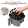 imageCOSORI Air Fryer 21 Qt 4in1 Small Mini Airfryer Bake Roast Reheat 97 Less Oil Compact ampamp Quiet Nonstick ampamp Dishwasher Safe Basket 30 InApp Recipes with Nutrition Facts AutoShut Off GreenTruffle Grey