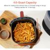 imageCOSORI Air Fryer 21 Qt 4in1 Small Mini Airfryer Bake Roast Reheat 97 Less Oil Compact ampamp Quiet Nonstick ampamp Dishwasher Safe Basket 30 InApp Recipes with Nutrition Facts AutoShut Off GreenTruffle Grey