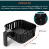 imageCOSORI Air Fryer Accessories Replacement 58QT Original Basket For COSORI CP358AF CS358AF Air Fryers NonStick DishwasherSafe CAFP582BBlack