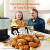 imageCOSORI Air Fryer Pro LE 5Qt Airfryer With 20PCS paper liners 10 Functions that Dry Bake Roast ampampPreheat Shake Reminder Up to 450 85 Oil less Compact 130 Recipes Dishwasher Safe WhiteGreen