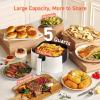 imageCOSORI Air Fryer Pro LE 5Qt Airfryer With 20PCS paper liners 10 Functions that Dry Bake Roast ampampPreheat Shake Reminder Up to 450 85 Oil less Compact 130 Recipes Dishwasher Safe WhiteWhite
