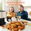imageCOSORI Air Fryer Pro LE 5Qt Airfryer With 20PCS paper liners 10 Functions that Dry Bake Roast ampampPreheat Shake Reminder Up to 450 85 Oil less Compact 130 Recipes Dishwasher Safe WhiteWhite