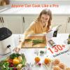 imageCOSORI Air Fryer Pro LE 5Qt Airfryer With 20PCS paper liners 10 Functions that Dry Bake Roast ampampPreheat Shake Reminder Up to 450 85 Oil less Compact 130 Recipes Dishwasher Safe WhiteWhite