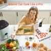 imageCOSORI Air Fryer Pro LE 5Qt Airfryer With 20PCS paper liners 10 Functions that Dry Bake Roast ampampPreheat Shake Reminder Up to 450 85 Oil less Compact 130 Recipes Dishwasher Safe WhiteGreen