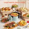 imageCOSORI Air Fryer Pro LE 5Qt Airfryer With 20PCS paper liners 10 Functions that Dry Bake Roast ampampPreheat Shake Reminder Up to 450 85 Oil less Compact 130 Recipes Dishwasher Safe WhiteGreen