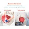 imageCOSORI Air Fryer Silicone Liners for 35 Qt 76 Inch Reusable Basket Certified Food Grade Accessories Resistant up to 450F Thickened ampamp Durable Nonstick Dishwasher Safe Gloves Included 2 PcsGrayred
