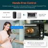 imageCOSORI Air Fryer Toaster Oven Combo 13in1 32Qt APP ampamp Voice Control Convection Oven Countertop Bake Broil Roast Dehydrate Sous Vide 134 Recipes ampamp 4 Accessories Silver Stainless SteelBlackStainless Steel