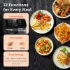 imageCOSORI Clear Window Air Fryer 65 Quart Large Compact Airfryer 12 OneTouch Savable Custom Functions Cookbooks and Online Recipes Nonstick and DishwasherSafe