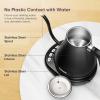 imageCOSORI Electric Gooseneck Kettle with 5 Temperature Control Presets Pour Over Kettle for Coffee ampamp Tea Hot Water Boiler 100 Stainless Steel Inner Lid ampamp Bottom 1200W08LBlack
