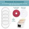 imageCOSORI Food Dehydrator Accessories Fruit Leather Roll Sheets for 10 Tray CFDP101SUS Only BPAFree CFDFR102WUS 2 PackWhite