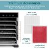 imageCOSORI Food Dehydrator Accessories for 6 Tray CP267FD Only BPAFree C2672ST Stainless Steel Sheets 2 PackSilver