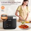 imageCOSORI Rice Cooker 10 Cup 24h Keep Warm Nonstick Ceramic Inner Pot 18 Functions Fuzzy Logic Rice Maker with Stainless Steel Steamer Basket Saut Slow Cooker BlackRice Cooker