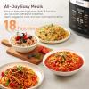 imageCOSORI Rice Cooker 10 Cup 24h Keep Warm Nonstick Ceramic Inner Pot 18 Functions Fuzzy Logic Rice Maker with Stainless Steel Steamer Basket Saut Slow Cooker BlackRice Cooker