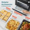 imageCOSORI Smart 12in1 Air Fryer Toaster Oven Combo Airfryer Convection Oven Countertop Bake Roast Reheat Broiler Dehydrate 75 Recipes ampamp 3 Accessories 26QT SilverStainless SteelBlackStainless Steel