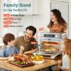 imageCOSORI Smart 12in1 Air Fryer Toaster Oven Combo Airfryer Convection Oven Countertop Bake Roast Reheat Broiler Dehydrate 75 Recipes ampamp 3 Accessories 26QT SilverStainless SteelSilverStainless Steel