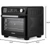 imageCOSORI Smart 12in1 Air Fryer Toaster Oven Combo Airfryer Convection Oven Countertop Bake Roast Reheat Broiler Dehydrate 75 Recipes ampamp 3 Accessories 26QT SilverStainless SteelBlackStainless Steel