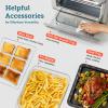 imageCOSORI Smart 12in1 Air Fryer Toaster Oven Combo Airfryer Convection Oven Countertop Bake Roast Reheat Broiler Dehydrate 75 Recipes ampamp 3 Accessories 26QT SilverStainless SteelSilverStainless Steel