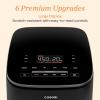 imageCosori 9in1 TurboBlaze Air Fryer 6 Qt Premium Ceramic Coating 90450F Precise Heating for Even Results Air Fry Roast Bake Broil Dry Frozen Proof Reheat Keep Warm 120VDark Gray