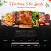 imageCosori 9in1 TurboBlaze Air Fryer 6 Qt Premium Ceramic Coating 90450F Precise Heating for Even Results Air Fry Roast Bake Broil Dry Frozen Proof Reheat Keep Warm 120VLight Gray