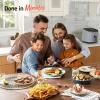 imageCosori 9in1 TurboBlaze Air Fryer 6 Qt Premium Ceramic Coating 90450F Precise Heating for Even Results Air Fry Roast Bake Broil Dry Frozen Proof Reheat Keep Warm 120VLight Gray