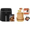 imageCosori 9in1 TurboBlaze Air Fryer 6 Qt Premium Ceramic Coating 90450F Precise Heating for Even Results Air Fry Roast Bake Broil Dry Frozen Proof Reheat Keep Warm 120VDark Gray