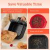 imageCosori 9in1 TurboBlaze Air Fryer 6 Qt Premium Ceramic Coating 90450F Precise Heating for Even Results Air Fry Roast Bake Broil Dry Frozen Proof Reheat Keep Warm 120VDark Gray