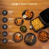 imageCosori 9in1 TurboBlaze Air Fryer 6 Qt Premium Ceramic Coating 90450F Precise Heating for Even Results Air Fry Roast Bake Broil Dry Frozen Proof Reheat Keep Warm 120VDark Gray