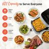 imageCosori 9in1 TurboBlaze Air Fryer 6 Qt Premium Ceramic Coating 90450F Precise Heating for Even Results Air Fry Roast Bake Broil Dry Frozen Proof Reheat Keep Warm 120VLight Gray