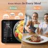 imageCosori Smart Food Kitchen Scale with Nutritional Calculator Free App for AI Scan Calorie ampamp Macro Tracking Food Preload OnScreen Nutrient Info Personal Goals Rechargeable 11 lb  5 kgBlack