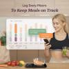 imageCosori Smart Food Kitchen Scale with Nutritional Calculator Free App for AI Scan Calorie ampamp Macro Tracking Food Preload OnScreen Nutrient Info Personal Goals Rechargeable 11 lb  5 kgBlack