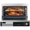 imageCOSORI 11in1 Air Fryer Oven  13Qt Small Footprint Airfryer combo with Rotisserie Toast Bake Roast Reheat Functions and more Recipe Book ampamp 6 Accessories Included Perfect for Small ContertopSilverCeramic