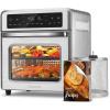imageCOSORI 11in1 Air Fryer Oven  13Qt Small Footprint Airfryer combo with Rotisserie Toast Bake Roast Reheat Functions and more Recipe Book ampamp 6 Accessories Included Perfect for Small ContertopSilver