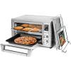 imageCOSORI 11in1 Air Fryer Oven  13Qt Small Footprint Airfryer combo with Rotisserie Toast Bake Roast Reheat Functions and more Recipe Book ampamp 6 Accessories Included Perfect for Small ContertopSilverStainless Steel