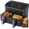 imageCOSORI Dual Air Fryer 9Qt  10in1 Fresh Balanced Meals for Family and Children with Double Baskets Sync Cook ampamp Finish to Bake Roast Reheat Broil ampamp 130 Recipes for Easy Cooking Dishwasher SafeBlack