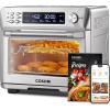 imageCOSORI Smart 12in1 Air Fryer Toaster Oven Combo Airfryer Convection Oven Countertop Bake Roast Reheat Broiler Dehydrate 75 Recipes ampamp 3 Accessories 26QT SilverStainless SteelSilverStainless Steel