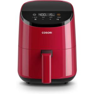 imageCOSORI Air Fryer 21 Qt 4in1 Small Mini Airfryer Bake Roast Reheat 97 Less Oil Compact ampamp Quiet Nonstick ampamp Dishwasher Safe Basket 30 InApp Recipes with Nutrition Facts AutoShut Off GreenRed