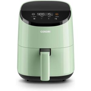 imageCOSORI Air Fryer 21 Qt 4in1 Small Mini Airfryer Bake Roast Reheat 97 Less Oil Compact ampamp Quiet Nonstick ampamp Dishwasher Safe Basket 30 InApp Recipes with Nutrition Facts AutoShut Off GreenGreen