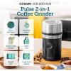 imageCOSORI Electric Coffee Grinders for Spices Seeds Herbs and Coffee Beans Spice Blender and Espresso Grinder Wet and Dry Grinder Included 2 Removable Stainless Steel Bowls Black12 Cups