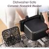imageCosori Air Fryer 68Qt 12 OneTouch Functions Dual Heating Elements for Even Cooking CeramicCoated Nonstick Basket DishwasherSafe 1750W Family Size for 46 GrayGrey