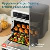 imageCOSORI 11in1 Air Fryer Oven 13Qt Small Footprint Airfryer combo with Rotisserie Toast Bake Roast Reheat Functions and more Recipe Book amp 6 Accessories Included Perfect for Small Countertop123L