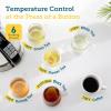 imageCosori Electric Kettle No Plastic Contact With Water Wide Mouth For Easy Cleaning Auto Shut Off 17L Tea Kettle amp Hot Water Boiler Water Heater amp Teapot Borosilicate Glass White 1500WClear