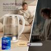 imageCosori Electric Kettle No Plastic Contact With Water Wide Mouth For Easy Cleaning Auto Shut Off 17L Tea Kettle amp Hot Water Boiler Water Heater amp Teapot Borosilicate Glass White 1500WWhite