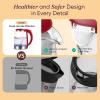 imageCosori Electric Kettle No Plastic Contact With Water Wide Mouth For Easy Cleaning Auto Shut Off 17L Tea Kettle amp Hot Water Boiler Water Heater amp Teapot Borosilicate Glass White 1500WRuby Red