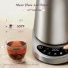 imageCosori Electric Kettle PlasticFree Interior 5 Presets 5 Temperature Control Fast Boiling 2 Lid Opening 60Min Keep Warm Stainless Steel Tea Kettle for Tea Hot Water Boil Water Coffee 17L