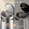 imageCosori Electric Kettle PlasticFree Interior 5 Presets 5 Temperature Control Fast Boiling 2 Lid Opening 60Min Keep Warm Stainless Steel Tea Kettle for Tea Hot Water Boil Water Coffee 17L